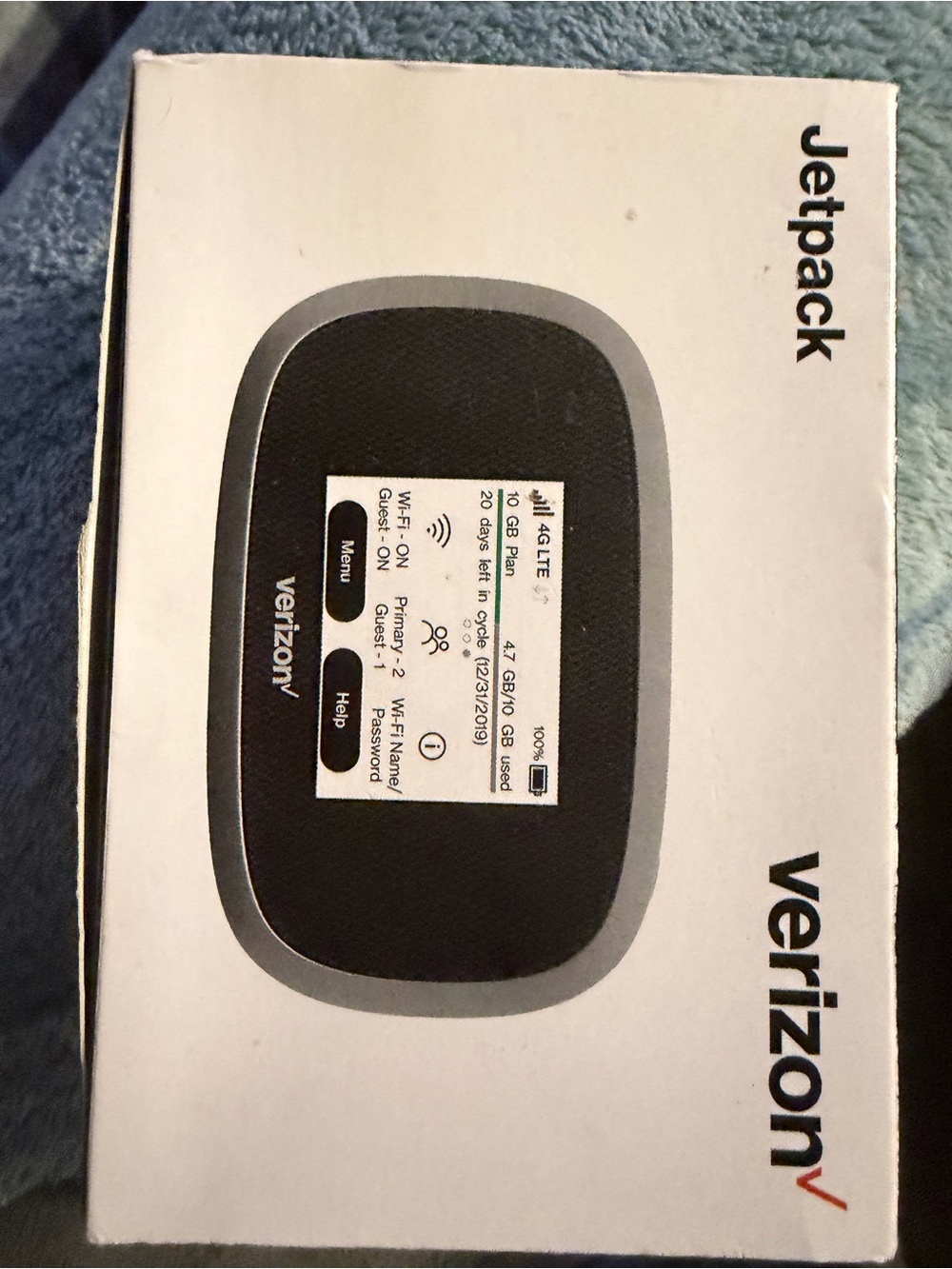 Verizon Jetpack Mobile Hotspot - Black & Gray